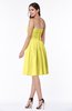 ColsBM Kristina Yellow Iris Modern A-line Sweetheart Zipper Chiffon Knee Length Bridesmaid Dresses