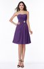 ColsBM Amari Dark Purple Glamorous Strapless Sleeveless Chiffon Beading Plus Size Bridesmaid Dresses