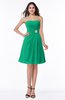 ColsBM Amari Sea Green Glamorous Strapless Sleeveless Chiffon Beading Plus Size Bridesmaid Dresses