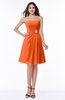 ColsBM Amari Tangerine Glamorous Strapless Sleeveless Chiffon Beading Plus Size Bridesmaid Dresses