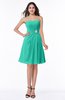 ColsBM Amari Viridian Green Glamorous Strapless Sleeveless Chiffon Beading Plus Size Bridesmaid Dresses