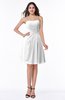 ColsBM Amari White Glamorous Strapless Sleeveless Chiffon Beading Plus Size Bridesmaid Dresses