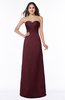 ColsBM Hilary Burgundy Modest Strapless Sleeveless Criss-cross Straps Floor Length Evening Dresses
