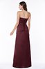 ColsBM Hilary Burgundy Modest Strapless Sleeveless Criss-cross Straps Floor Length Evening Dresses