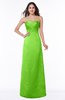 ColsBM Hilary Classic Green Modest Strapless Sleeveless Criss-cross Straps Floor Length Evening Dresses