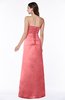 ColsBM Hilary Coral Modest Strapless Sleeveless Criss-cross Straps Floor Length Evening Dresses