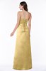 ColsBM Hilary Gold Modest Strapless Sleeveless Criss-cross Straps Floor Length Evening Dresses