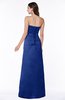 ColsBM Hilary Nautical Blue Modest Strapless Sleeveless Criss-cross Straps Floor Length Evening Dresses
