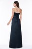 ColsBM Hilary Navy Blue Modest Strapless Sleeveless Criss-cross Straps Floor Length Evening Dresses