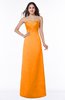 ColsBM Hilary Orange Modest Strapless Sleeveless Criss-cross Straps Floor Length Evening Dresses