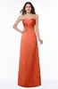 ColsBM Hilary Persimmon Modest Strapless Sleeveless Criss-cross Straps Floor Length Evening Dresses