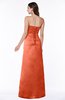 ColsBM Hilary Persimmon Modest Strapless Sleeveless Criss-cross Straps Floor Length Evening Dresses