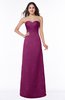 ColsBM Hilary Raspberry Modest Strapless Sleeveless Criss-cross Straps Floor Length Evening Dresses