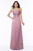 ColsBM Hilary Silver Pink Modest Strapless Sleeveless Criss-cross Straps Floor Length Evening Dresses