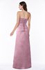 ColsBM Hilary Silver Pink Modest Strapless Sleeveless Criss-cross Straps Floor Length Evening Dresses