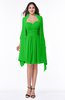 ColsBM Mila Classic Green Modest Fit-n-Flare Sweetheart Sleeveless Half Backless Chiffon Mother of the Bride Dresses