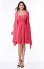 ColsBM Mila Guava Modest Fit-n-Flare Sweetheart Sleeveless Half Backless Chiffon Mother of the Bride Dresses
