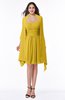 ColsBM Mila Lemon Curry Modest Fit-n-Flare Sweetheart Sleeveless Half Backless Chiffon Mother of the Bride Dresses