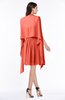 ColsBM Mila Living Coral Modest Fit-n-Flare Sweetheart Sleeveless Half Backless Chiffon Mother of the Bride Dresses