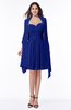 ColsBM Mila Nautical Blue Modest Fit-n-Flare Sweetheart Sleeveless Half Backless Chiffon Mother of the Bride Dresses