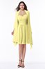 ColsBM Mila Pastel Yellow Modest Fit-n-Flare Sweetheart Sleeveless Half Backless Chiffon Mother of the Bride Dresses