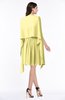 ColsBM Mila Pastel Yellow Modest Fit-n-Flare Sweetheart Sleeveless Half Backless Chiffon Mother of the Bride Dresses