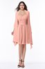 ColsBM Mila Peach Modest Fit-n-Flare Sweetheart Sleeveless Half Backless Chiffon Mother of the Bride Dresses
