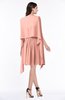 ColsBM Mila Peach Modest Fit-n-Flare Sweetheart Sleeveless Half Backless Chiffon Mother of the Bride Dresses