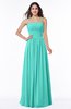 ColsBM Estrella Blue Turquoise Classic Trumpet Zip up Floor Length Pick up Bridesmaid Dresses