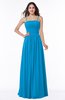ColsBM Estrella Cornflower Blue Classic Trumpet Zip up Floor Length Pick up Bridesmaid Dresses