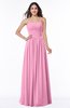 ColsBM Estrella Pink Classic Trumpet Zip up Floor Length Pick up Bridesmaid Dresses