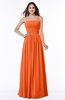 ColsBM Estrella Tangerine Classic Trumpet Zip up Floor Length Pick up Bridesmaid Dresses