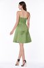 ColsBM Prudence Moss Green Classic A-line Half Backless Knee Length Ruching Little Black Dresses