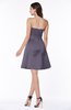 ColsBM Prudence Mulled Grape Classic A-line Half Backless Knee Length Ruching Little Black Dresses