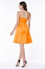 ColsBM Prudence Orange Classic A-line Half Backless Knee Length Ruching Little Black Dresses