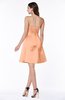 ColsBM Prudence Salmon Classic A-line Half Backless Knee Length Ruching Little Black Dresses