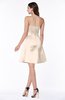 ColsBM Prudence Silver Peony Classic A-line Half Backless Knee Length Ruching Little Black Dresses