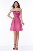 ColsBM Prudence Wild Orchid Classic A-line Half Backless Knee Length Ruching Little Black Dresses