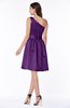 ColsBM Dana Amaranth Purple Modest A-line One Shoulder Sleeveless Knee Length Bridesmaid Dresses