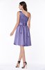 ColsBM Dana Aster Purple Modest A-line One Shoulder Sleeveless Knee Length Bridesmaid Dresses