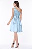 ColsBM Dana Dream Blue Modest A-line One Shoulder Sleeveless Knee Length Bridesmaid Dresses