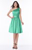 ColsBM Dana Mint Green Modest A-line One Shoulder Sleeveless Knee Length Bridesmaid Dresses