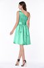 ColsBM Dana Mint Green Modest A-line One Shoulder Sleeveless Knee Length Bridesmaid Dresses
