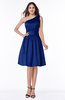 ColsBM Dana Nautical Blue Modest A-line One Shoulder Sleeveless Knee Length Bridesmaid Dresses