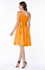 ColsBM Dana Orange Modest A-line One Shoulder Sleeveless Knee Length Bridesmaid Dresses