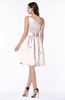 ColsBM Dana Rosewater Pink Modest A-line One Shoulder Sleeveless Knee Length Bridesmaid Dresses