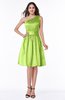 ColsBM Dana Sharp Green Modest A-line One Shoulder Sleeveless Knee Length Bridesmaid Dresses