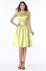 ColsBM Dana Wax Yellow Modest A-line One Shoulder Sleeveless Knee Length Bridesmaid Dresses