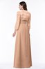 ColsBM Camila Almost Apricot Modest Strapless Zip up Floor Length Lace Mother of the Bride Dresses