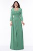 ColsBM Camila Beryl Green Modest Strapless Zip up Floor Length Lace Mother of the Bride Dresses
